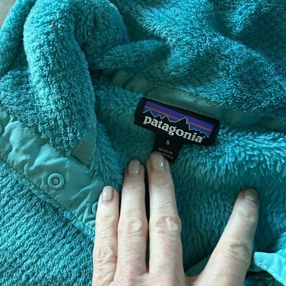 Patagonia Womens Re-Tool Snap-T Pullover Size Small Green Teal - Picture 3 of 4